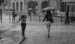 Budapest rain girl